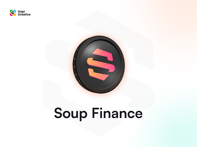 Soup Finance - Re branding Logo 3d app branding capi creative cypto design graphic design illustration logo ui ui kit