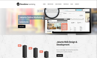 Flowdzine Marketing branding design logo ui ux web design webdesign website wordpress