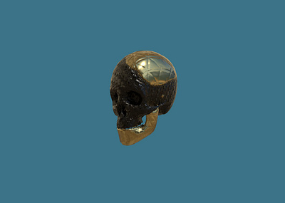 Gold Calavera 3d 3dmodeling art artist blender cgi design substancepainter texture zbrush