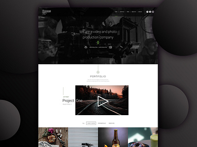 Landing page design Video Portfolio design landing page ui ux website