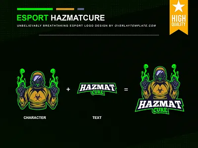 Logo Hazmat Cure branding crepy esport esportlogo hazmat illustration logo mask mysterious social media