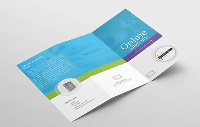 SAAS branding design graphic design illustrator photoshop theme design trifold