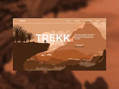 Mountain climbing site landing page adobe xd design landing page ui uidesign user interface web website concept website design xd design