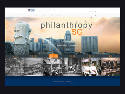 Philanthropy of Singapore - Website Design