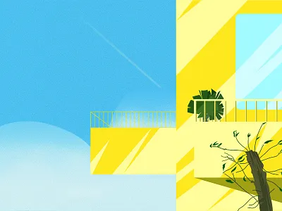 The Yellow House colour designongoing dribble shot graphicdesign illustraion inspiration more moredesign shot thoughts warm