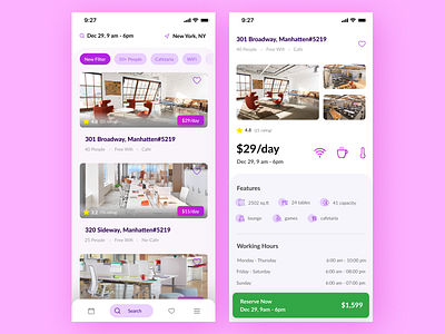 Co-working Space 2020 coworkingspace dribbble moodboard uidesign wework workfromhome