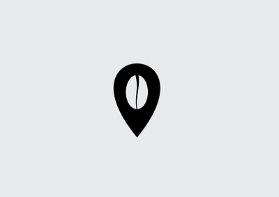 Coffe Place brand branding coffee coffeeshop flat icon illustrator location logo pin