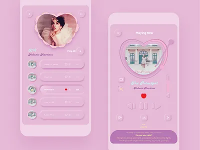 Melanie Martinez Music Player UI Design app musicapp musicappdesign musicplayeruidesign musicui neumorphism neumorphismtrendui trend ui uiapp uiappdesign uidesign