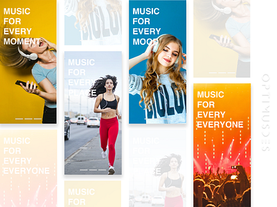 Music App Splash Screen android app concept design everyone figma ios minimal mobile app design mockup mockup template moment mood music music app optimusdes sketch splash screen ui ux