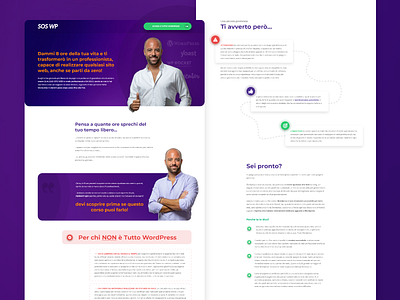 Course Page adobe xd branding clean design course design landing page mockup design purple gradient sales page teaching web design website