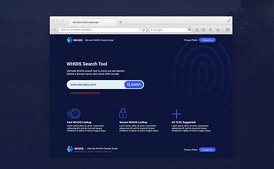 Domain Whois Checker design identity ux uxui web whois