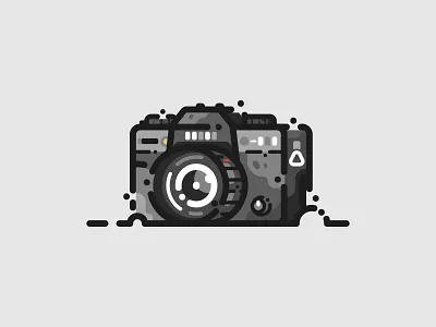 Camera camera creative design fujifilm illustration minimal photocamera style vector