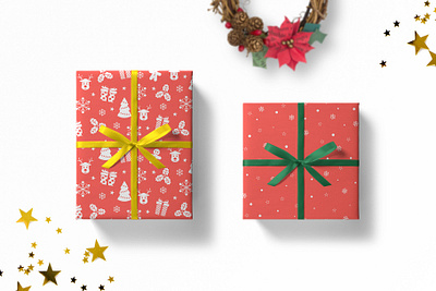 Christmas seamless patterns christmas card christmas fabric christmas flyer christmas party christmas pattern christmas seamless pattern christmas textile christmas wrapping paper design flate style illustration seamless pattern vector seamless pattern wrapping paper