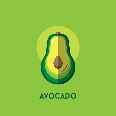 Avocado design illustration vector