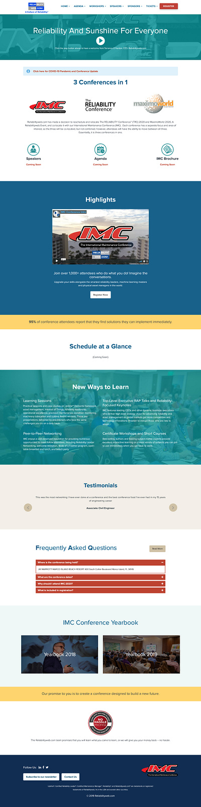 The International Maintenance Conference 2020 custom website design design responsive design responsive website responsive website design ui ux website wordpress design wordpress development