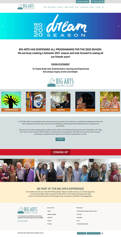BIG ARTS custom website design design responsive design responsive website responsive website design ui ux website wordpress design wordpress development