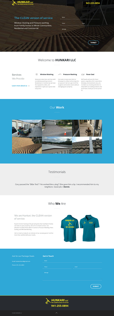 Hunkari LLC custom website design design responsive design responsive website responsive website design ui ux website wordpress design wordpress development