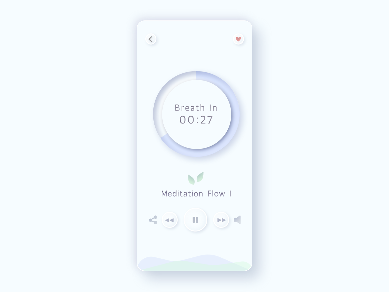 Example of Mock Meditation App