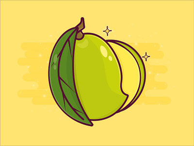mango art design flat graphics design icon illustration illustrator logo typography vector