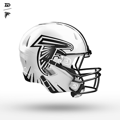 Falcons Helmet Redesign black branding draw drawing falcons football graphicdesign icon illustration logo logos mascot nfl photoshop red sketch sketching sportsdesign vector