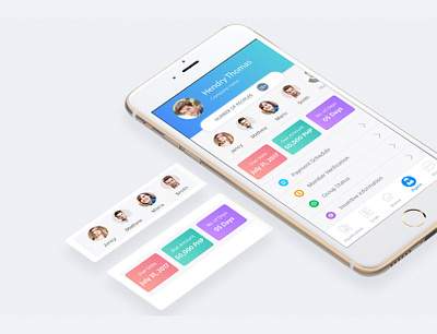 Mobile app agency app app design application design concept date design finance app information loan member payment schedule ui user experience user interface ux verification