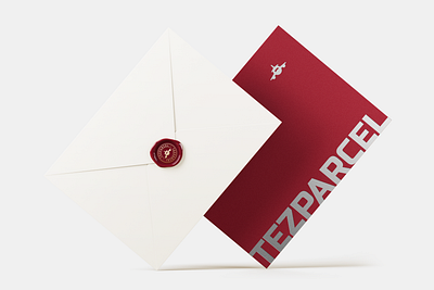 TEZPARCEL Stationery blank branding business card cargo courier envelope folder freight germany italy logistics logo malaysia notebook plane seal transportation uk usa uzbekistan