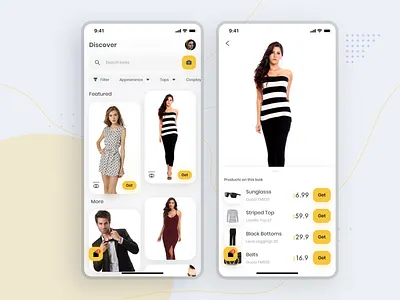 Looks- Apparel store exploration android app design clean exploration minimal modern simple ui uiux ux
