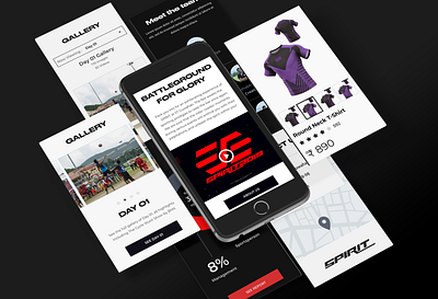 Spirit Mobile App Main Screens app brand clean design identity minimal typography ui ux web website