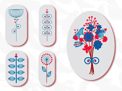 Scandi flower арт вектор графика дизайн знак иллюстрация концепт модный нордик открытка постер принт символ сканди стиль скандинавские цветы стиль текстиль фон цветок элемент