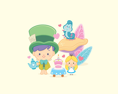 Little Alice character design cute cute art illustration jerrod maruyama kawaii vector