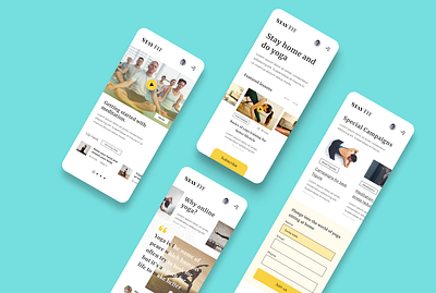 Responsive website layout branding design design google design leads minimal ui ui ux uidesigner uidesignpatterns ux vector yoga