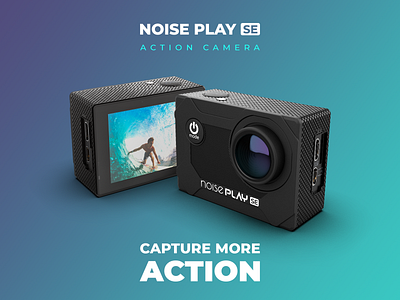 Noise Play SE 2020 adobe photoshop advertisement branding camera concept design flat graphic design typography