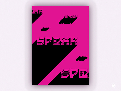 Speak - Poster black lives matter feminine feminism graphicdesign illustrator photoshop pink pinky poster a day poster art poster artwork poster challenge poster design posters speak symbol