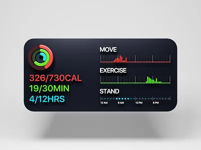 3D Apple Widget - Weather 3d apple ar art blender design illustration ios iphone isometric lighting low poly mobile ui ux vr