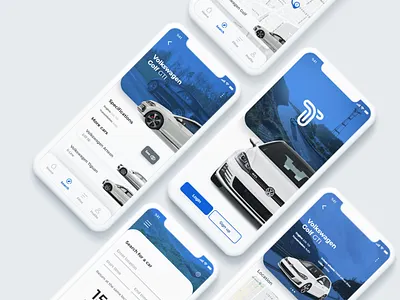 Car Rental app app car design interaction ios app minimalist mobile app rental screen design ui ux