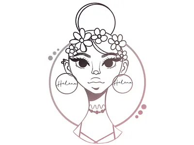 Girl with Helena's earrings digital illustration digitalart draw drawing drawing art sketch drawingart dribble illustration art