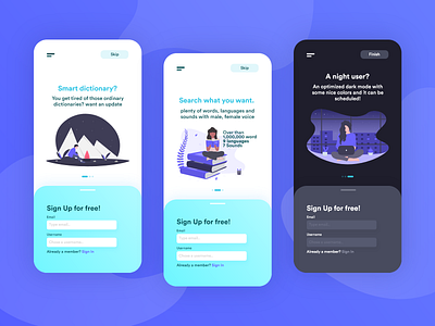 Dictionary app Ui design adobexd app design clean cleanui dashboad designispiration dribbble dribbblers flat iosui mobile ui ui uidesign uiux userexperience userinterface ux uxdesign