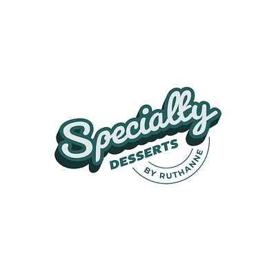 Specialty Desserts Logo branding design desserts logo type type design typography vector