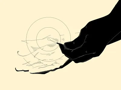Last light abstract composition design hands hands illustration illustration laconic light lines match minimal poster