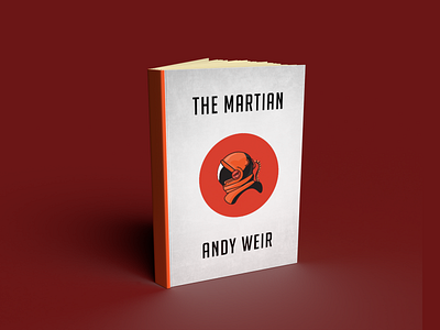 The Martian Mock Book Cover 3d adobe adobedimension astronaut book cover design dimension illustration mars martian mockup space