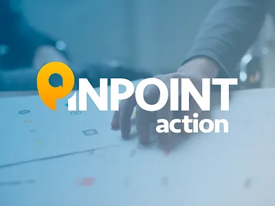 Pinpoint Action Logo branding design icon icon design logo