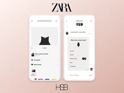 Zara UI - Group Shopping Concept 100daysofui app fashion app groupshopping zara