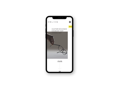 OBLIKQ Mobile LP branding design eyewear futurecommanddesignoffice identity japan logo rapid prototyping ui ux