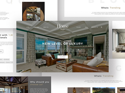 Website design for Home-inspo design ux web