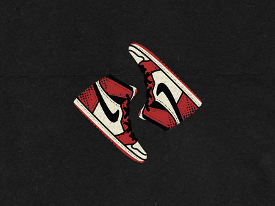 Jordan 1 branding design illustration vector