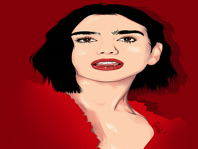 DUA LIPA design dualipa illustration indonesia designer photoshop vector vectorart vectors