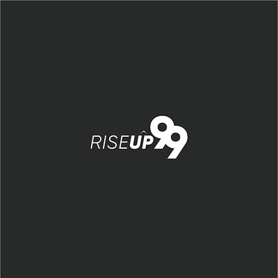 RISEUP99 Logo branding design flat illustration logo minimal sport logo sports logo vector