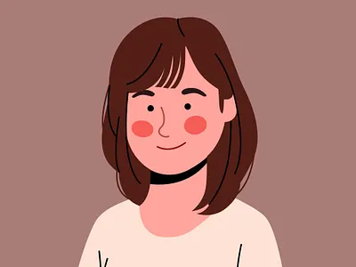 portrait affinity affinitydesigner cartoon character dailyillustration design girl illustration portrait vector