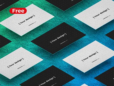 Isometric Business Card Mockup Vol. 1 businesscard mockup branding