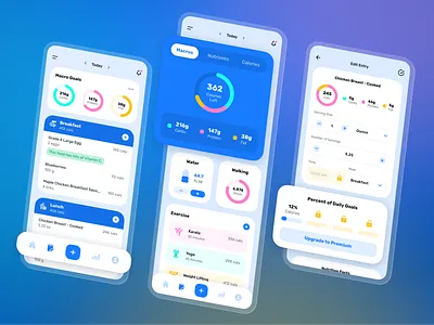 MyFitnessPal Redesign Concept app design mobile myfitnesspal ui ux